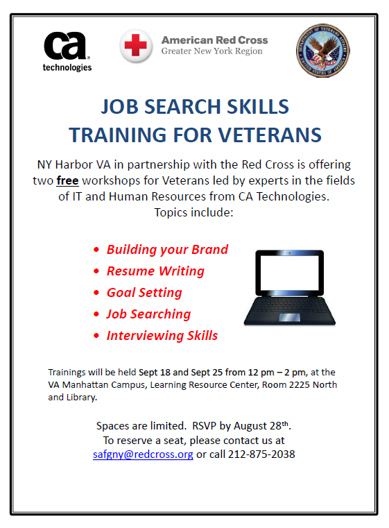 Job Search Skills Training 18 and 25 Sept 2015